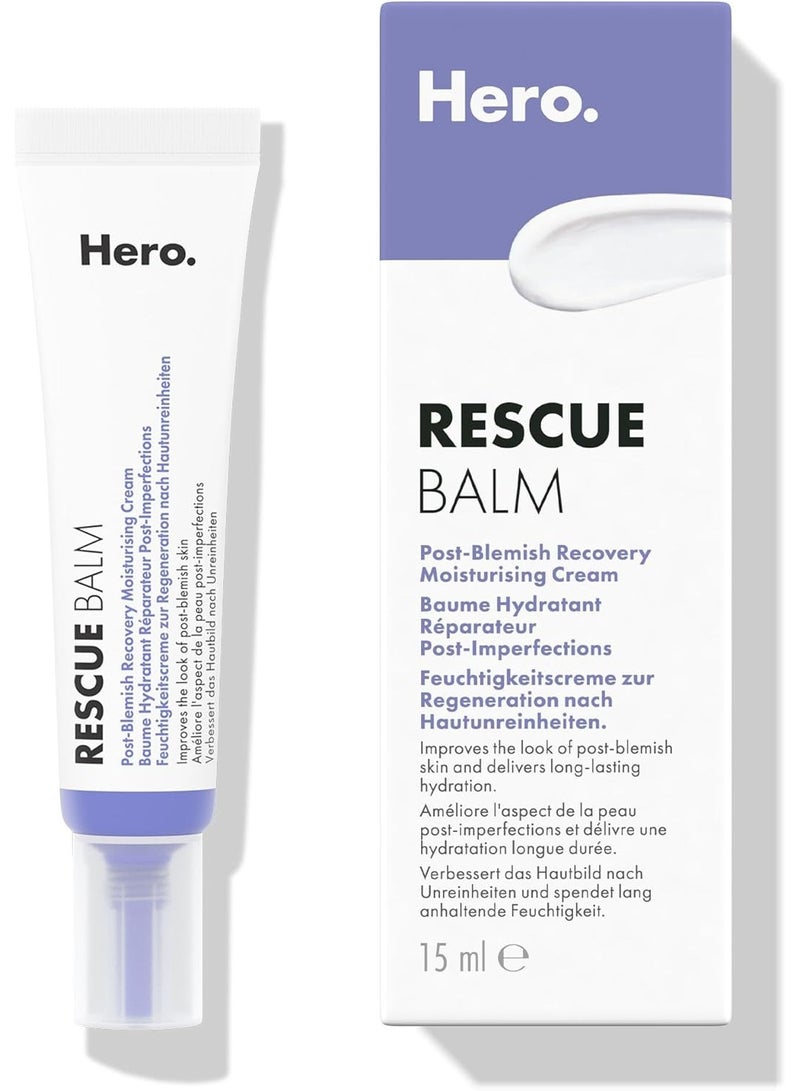 بلسم الإنقاذ - كريم بعد الشوائب لتجديد البشرة، مرطب للبشرة المتضررة والحساسة، فائق مع بقع حب الشباب، 15 مل