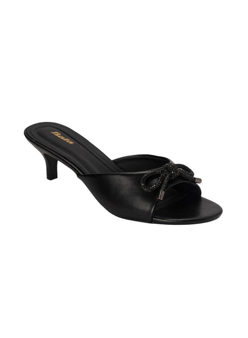 Bata Ribbon Detail Kitten Heel Sandals  - Image 2