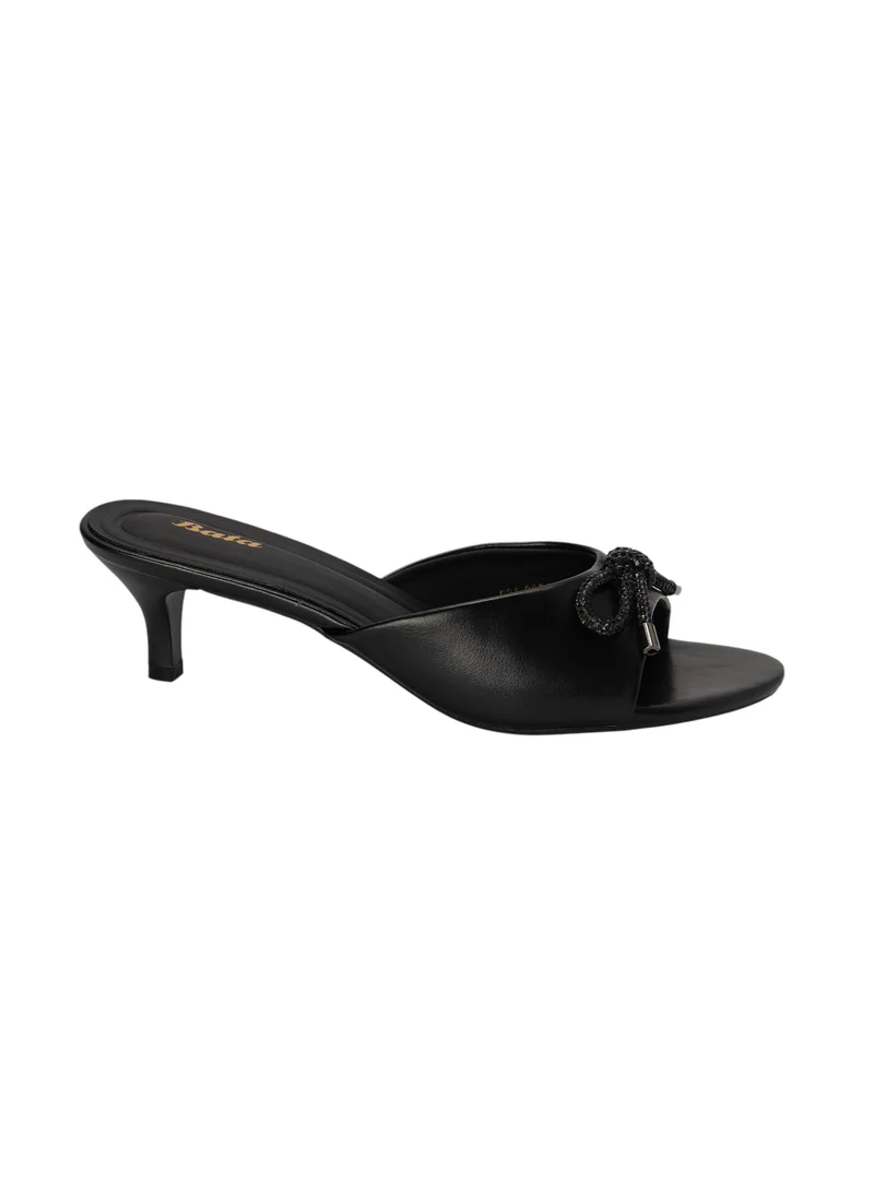 Bata Ribbon Detail Kitten Heel Sandals