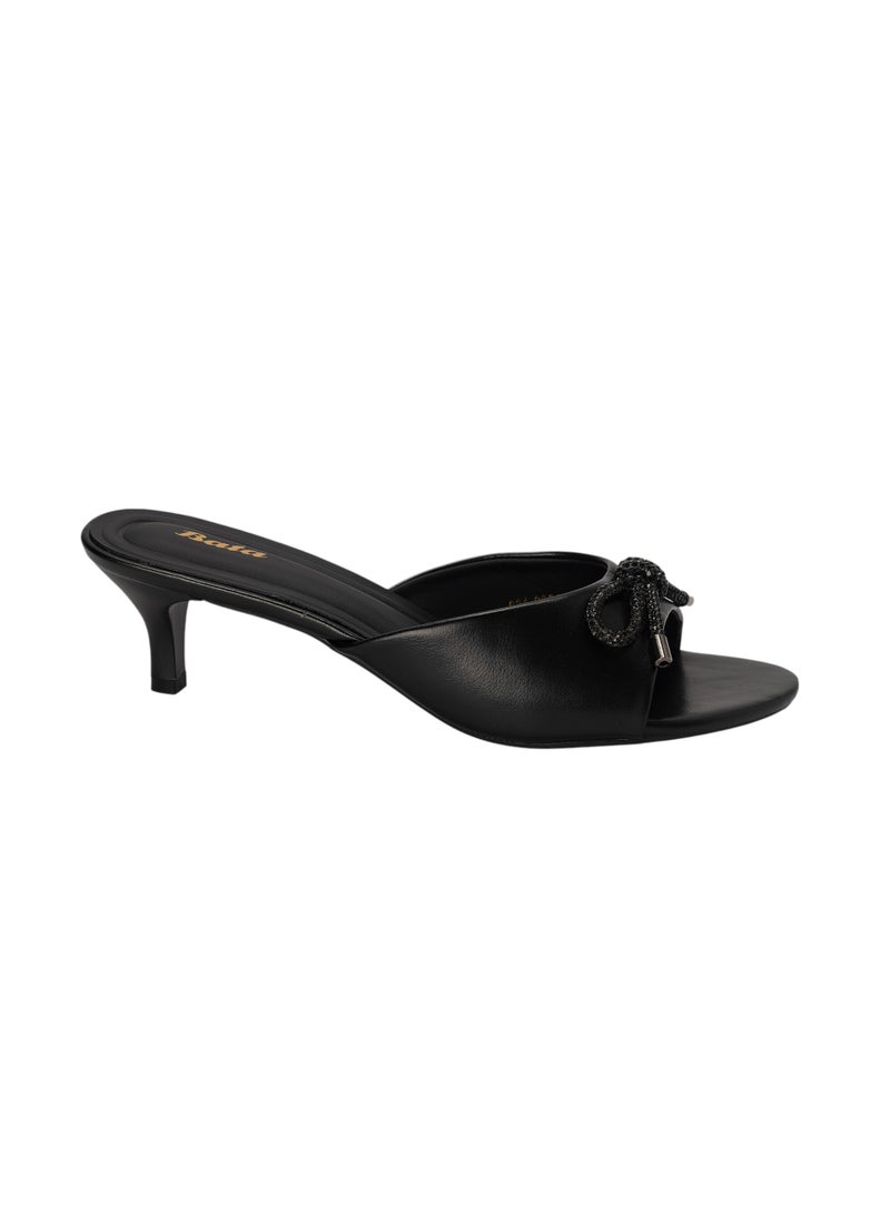 Bata Ribbon Detail Kitten Heel Sandals  - Image 1