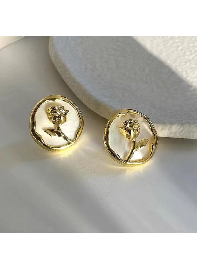 Goolsky 925 Sterling Silver Rose Stud Earrings for Women – Unique Boutique Design, Trendy Luxury Jewelry, 3D Rose Motifs Anti-Tarnish Hypoallergenic, Dates Daily Gatherings Gift - Image 2