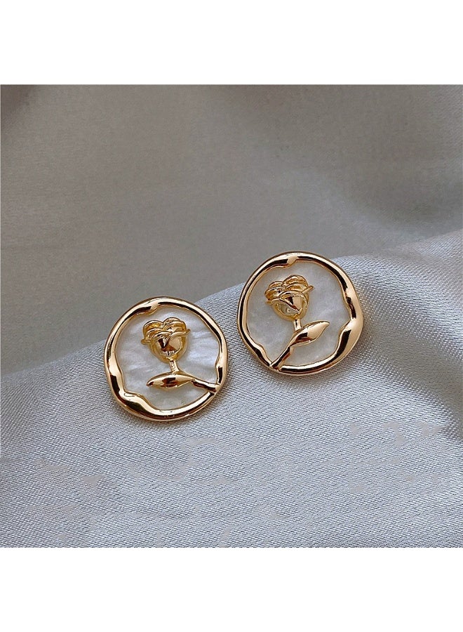 Goolsky 925 Sterling Silver Rose Stud Earrings for Women – Unique Boutique Design, Trendy Luxury Jewelry, 3D Rose Motifs Anti-Tarnish Hypoallergenic, Dates Daily Gatherings Gift - Image 3