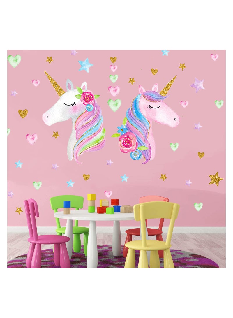 SOLARAE Large Unicorn Wall Decals for Girls' Rooms - Perfect Stickers for Kids' Bedrooms, Nurseries, and Birthday Parties - Adorable Unicorn Decor for a Magical Touch! - Image 5