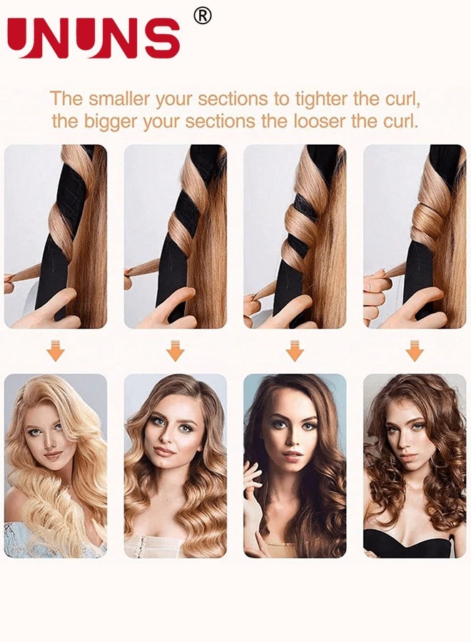 UNUNS 12Pcs Sleeping Hair Styling Tools Set,Curler And Facial Massager,1 Pillowcase,Heat-Free Curling Iron Set,Overnight Curler,1 Sleeping Soft Eye Mask,1 Storage Bag,Facial Roller Skin Care Tools for Women,Black - Image 4