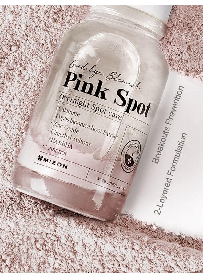 MIZON Pink Spot Overnight Spot Care Night Pimple Care Product With Calamine Aha Bha Acne Treatment Breakout Treatment Spot Treatment (19Ml/0.65 Fl Oz). - Image 4