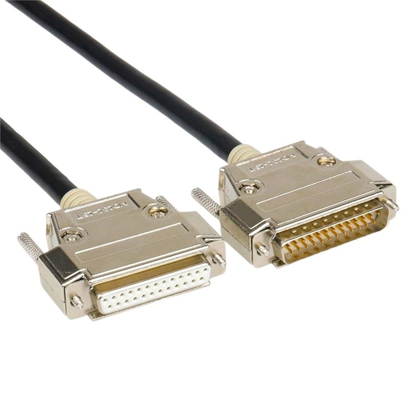 كابل نقل بيانات DB25، كابل طابعة متوازي بـ 25 دبوس DB، سطر تمديد DB 25P، ذكر/أنثى، ذكر/ذكر، أنثى/أنثى، نحاس نقي (1.5 متر، ذكر إلى أنثى) - Image 1