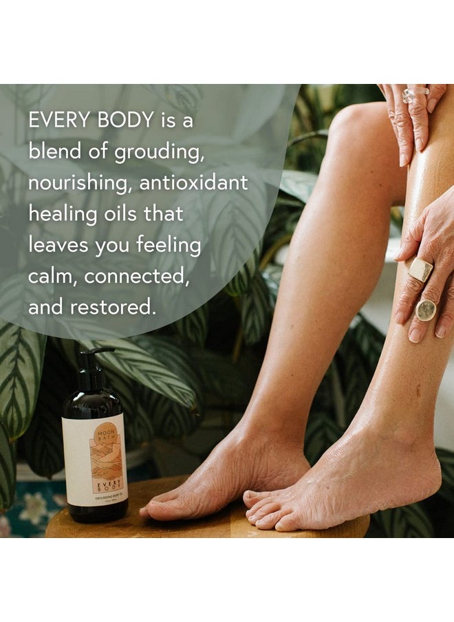 Moon Bath - Every Body Grounding Body Oil Contains Jojoba Marula & Moringa Oils Combined W Sandalwood & Cypress To Calm Organic & Clean Beauty No Synthetic Fragrance 12 Fl Oz. - Image 1