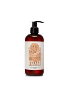 Every Body Grounding Body Oil Contains Jojoba Marula & Moringa Oils Combined W Sandalwood & Cypress To Calm Organic & Clean Beauty No Synthetic Fragrance 12 Fl Oz.