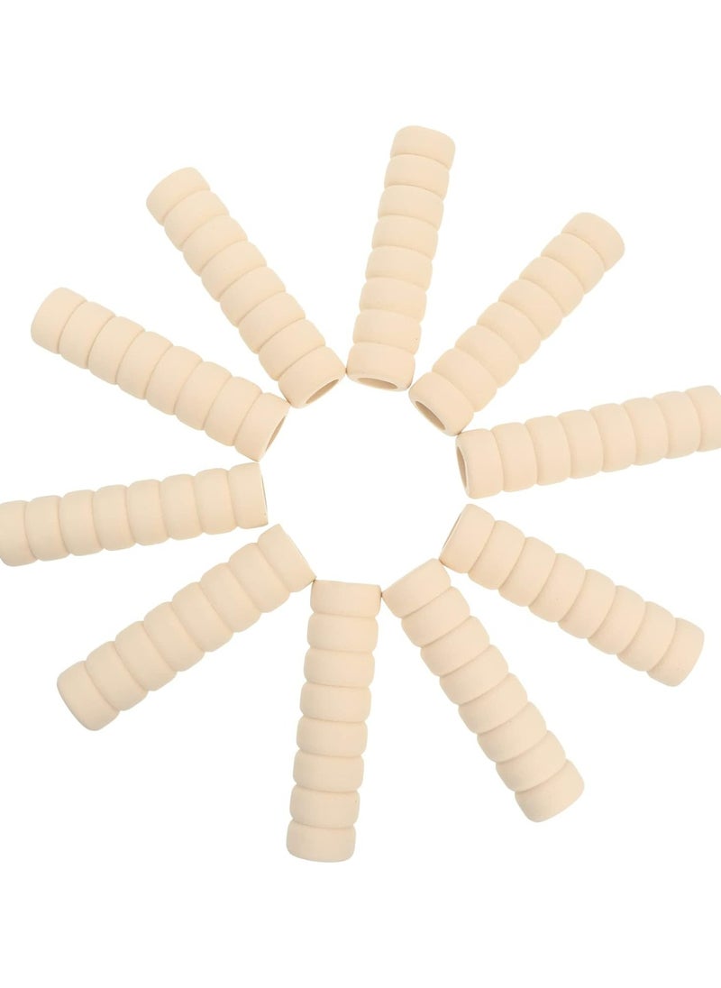 Oasisgalore 10 Pack EVA Foam Door Handle Protectors - Beige, Anti-Collision, Child Safe  - Image 1