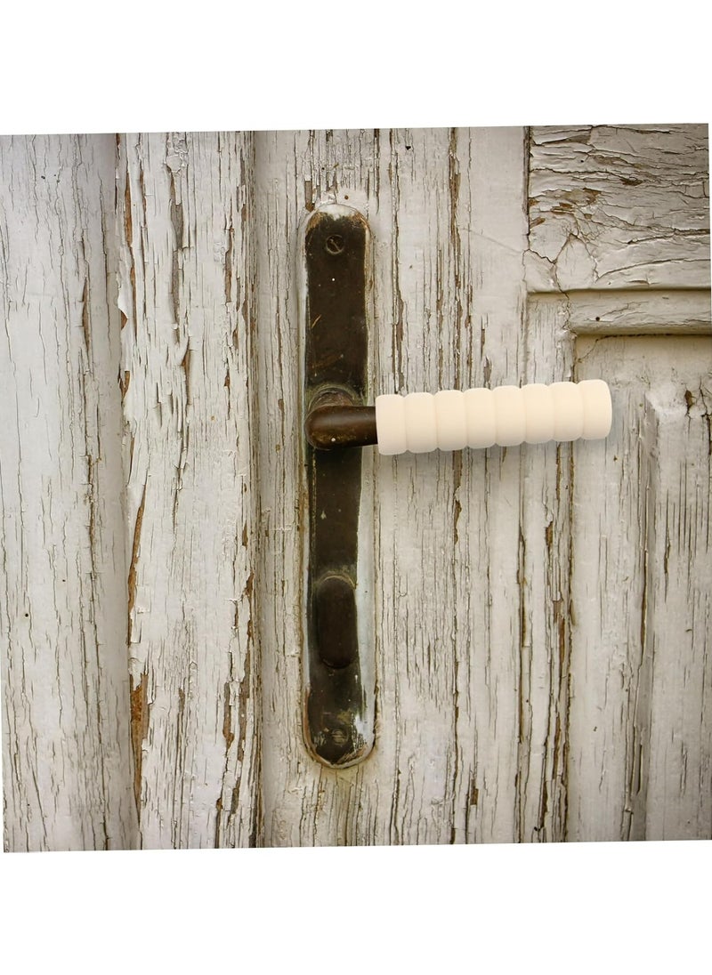 Oasisgalore 10 Pack EVA Foam Door Handle Protectors - Beige, Anti-Collision, Child Safe  - Image 2