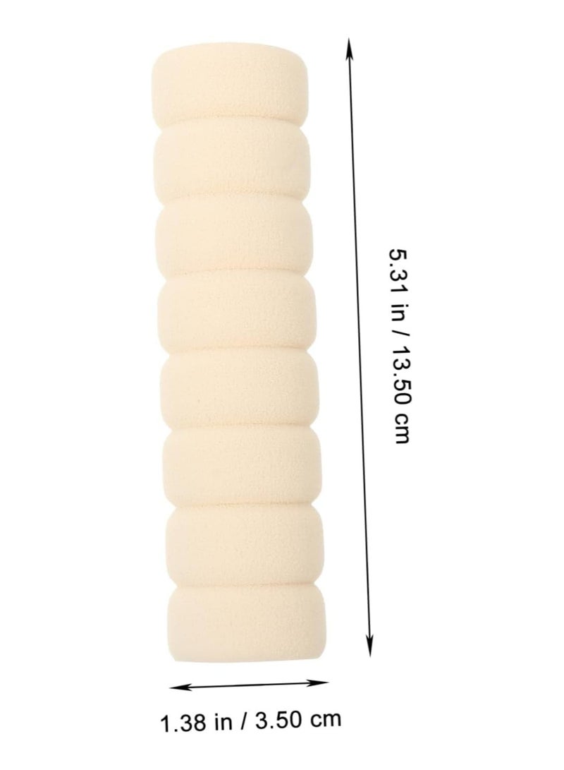 10 حماة مقبض الباب Eva Foam - لون كريمي، مضاد للارتطام، آمن للأطفال