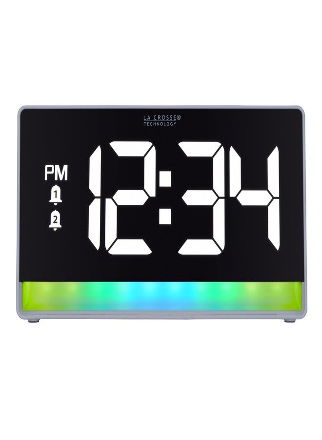 La Crosse Technology 617-149 Digital Alarm Clock with Color Changing Glow Light - Image 2