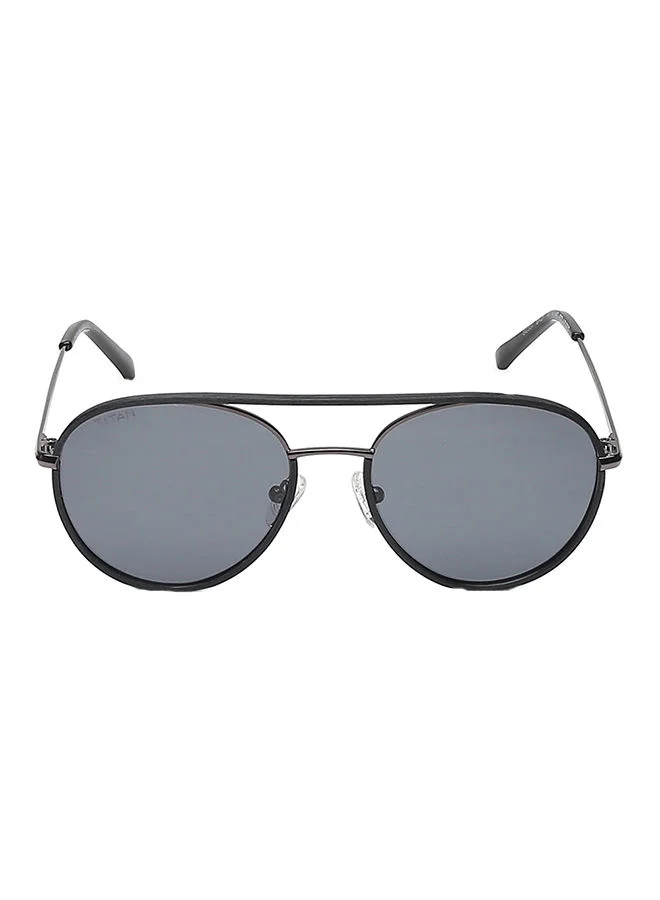 تيتان Black Round Men Sunglasses
