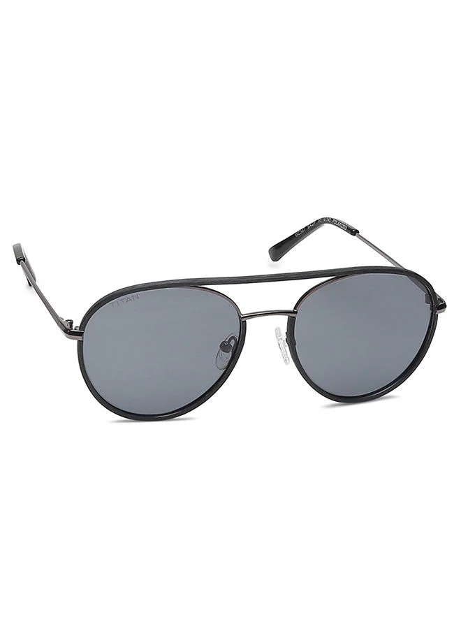 تيتان Black Round Men Sunglasses