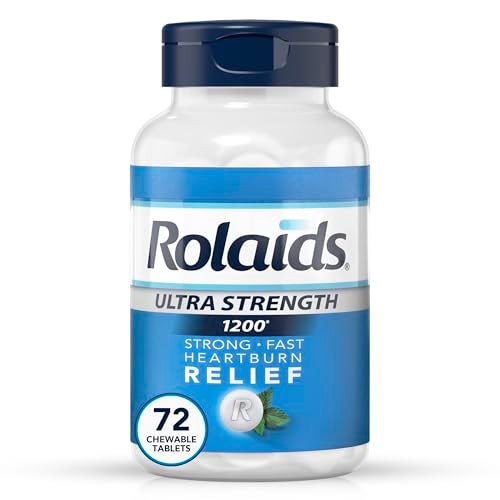 Rolaids Ultra Strength Antacid Chewable Tablets Mint 72Count