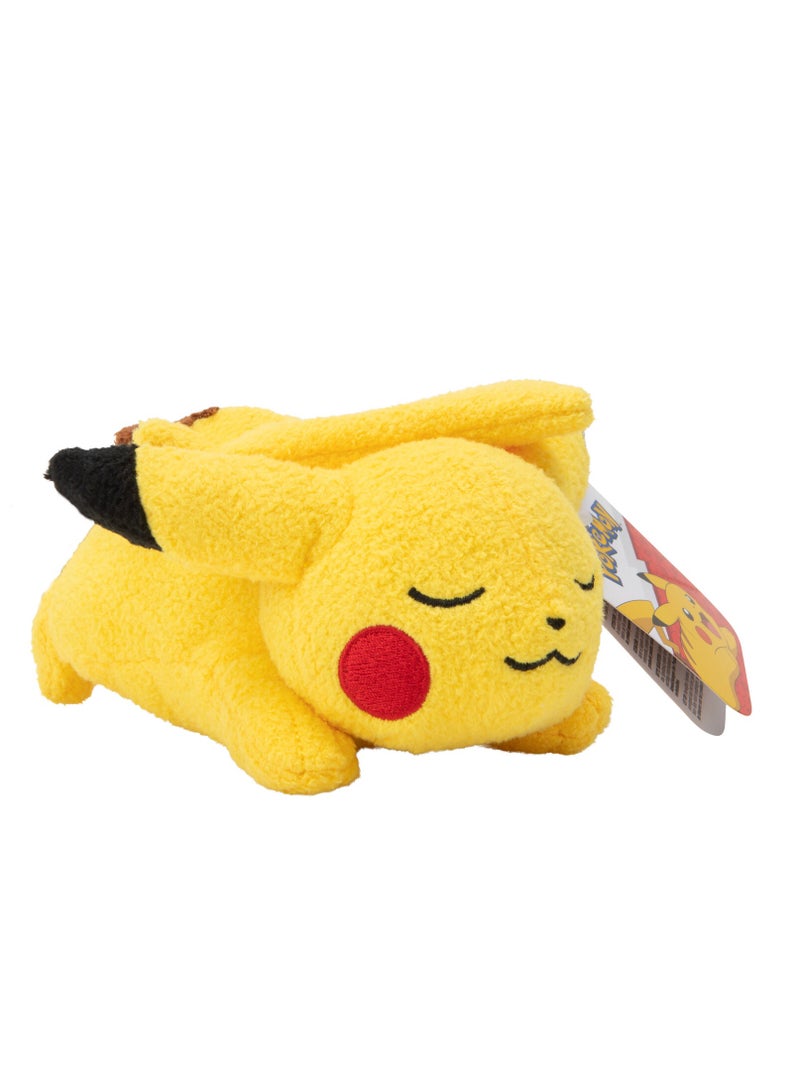Pokemon Sleeping Plush 5-Inches, Assorted 1 Piece (Style & Color May Vary) | Cyndaquil, Rowlet, Oshawott & Pikachu | Collectible Plush Toy | Soft Toy | Gift for Kids and Adults - Image 5