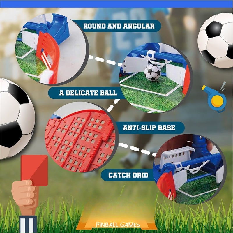 Tabletop Soccer Pinball Games Mini Desktop Soccer Game Parent-Child Interactive Game Board Games for Adults Children - Image 5