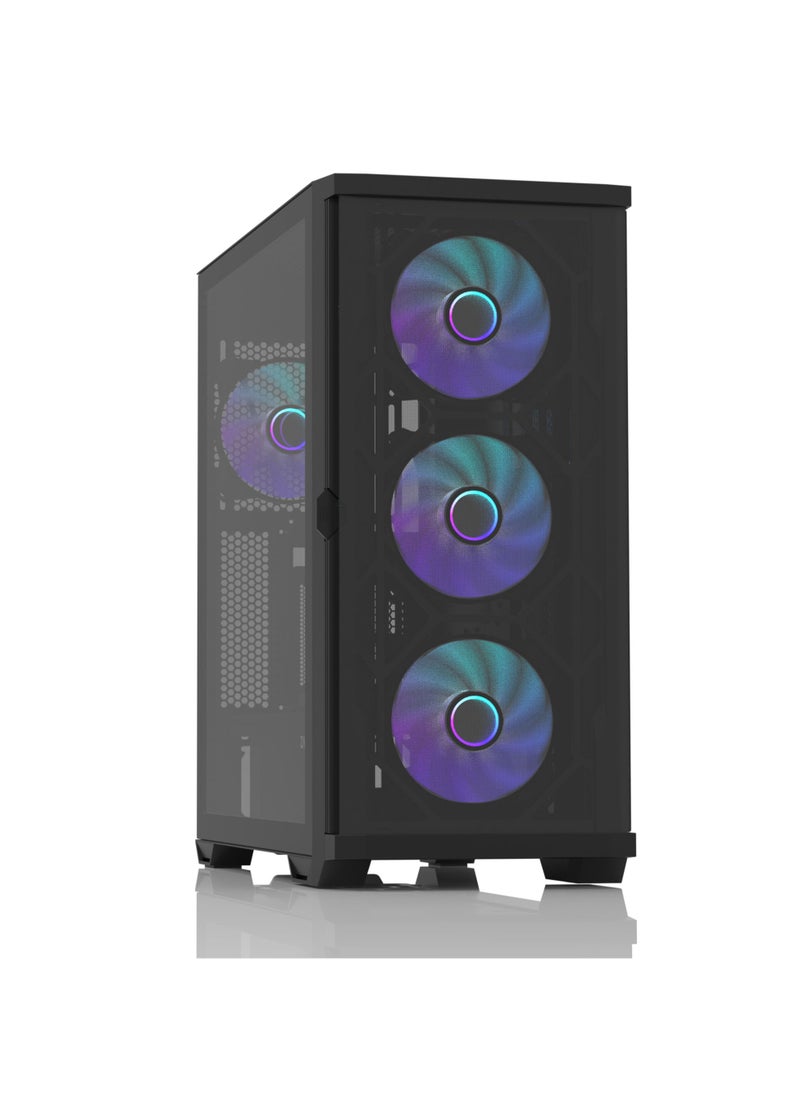 ZALMAN Zalman Z10 Duo Gaming Computer Case Black  - Image 5