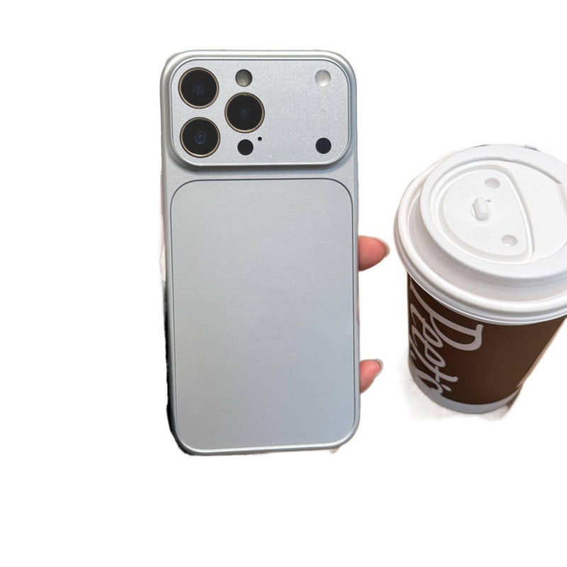 BB غطاء واقي بPC لـ iPhone 15 / 15 Plus / 15 Pro / 15 Pro Max مع حماية من السقوط وتغطية كاملة مع مقاوم للصدمات مع ملمس ناعم مع ملمس غير لامع باللون Silver باللون الفضي - Image 1