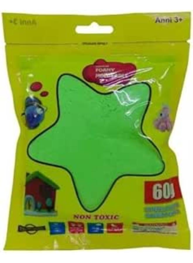Moldable Foamy Bags 60g Mixed Color Didactic Slime Green 