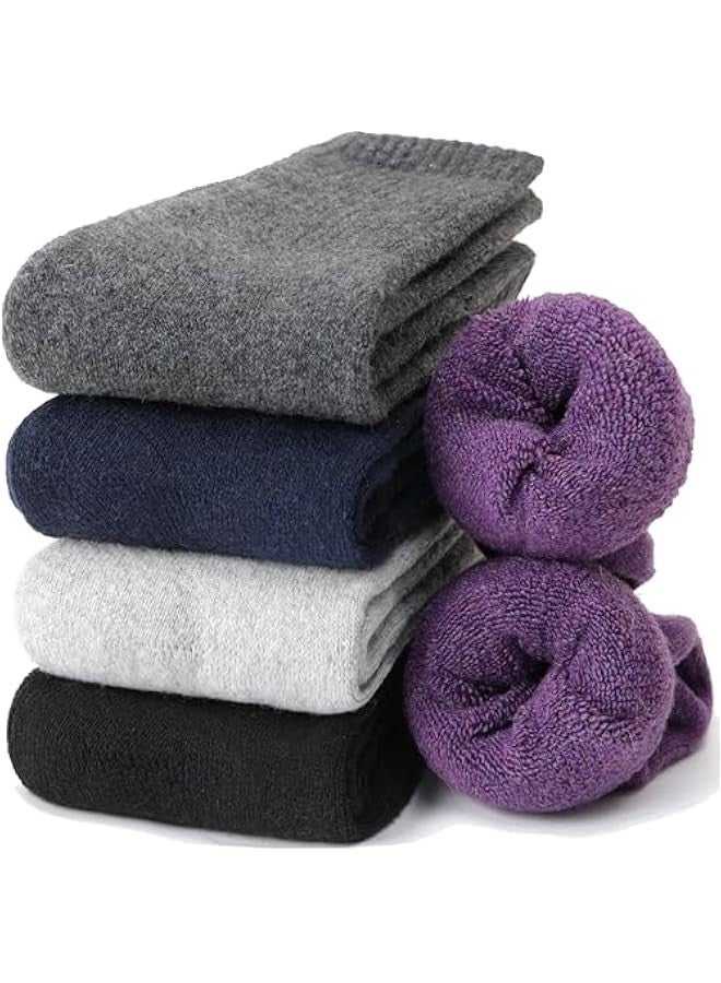 Socks towel bottom shock absorption sports socks warm socks winter thick hiking mountaineering comfortable boat socks indoor work plush sleeping socks - Image 1