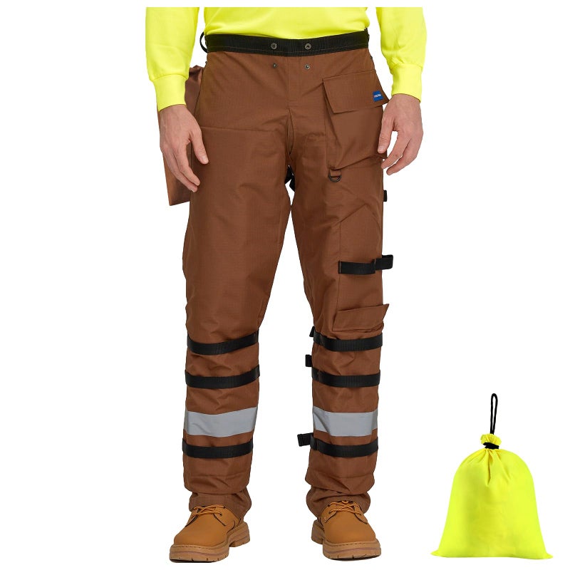 AYKRM Timber Chainsaw Chaps 8-layer Protective Apron Wrap Adjustable Chainsaw Pants/Chap for Loggers Forest Workers - Image 1