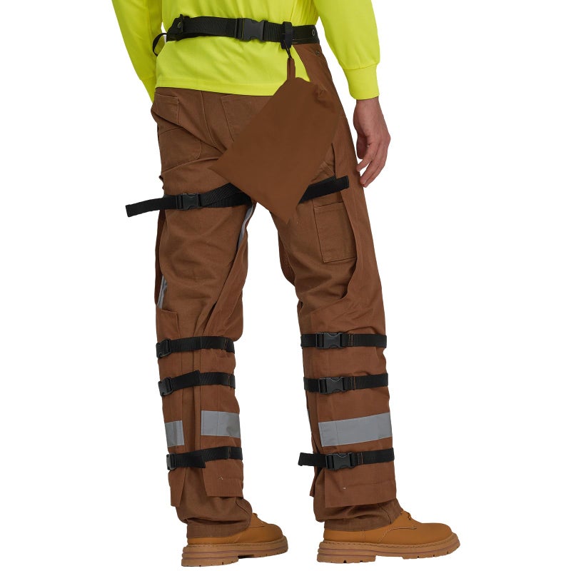 AYKRM Timber Chainsaw Chaps 8-layer Protective Apron Wrap Adjustable Chainsaw Pants/Chap for Loggers Forest Workers - Image 2