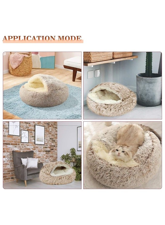 Moro Moro Plush Dog & Cat Bed with Blanket – Ultra-Soft & Cozy Sleeping Nest  - Image 3