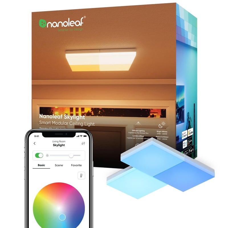Nanoleaf مجموعة بدء تشغيل أضواء نانوليف سكاي (3 لوحات) - Image 1