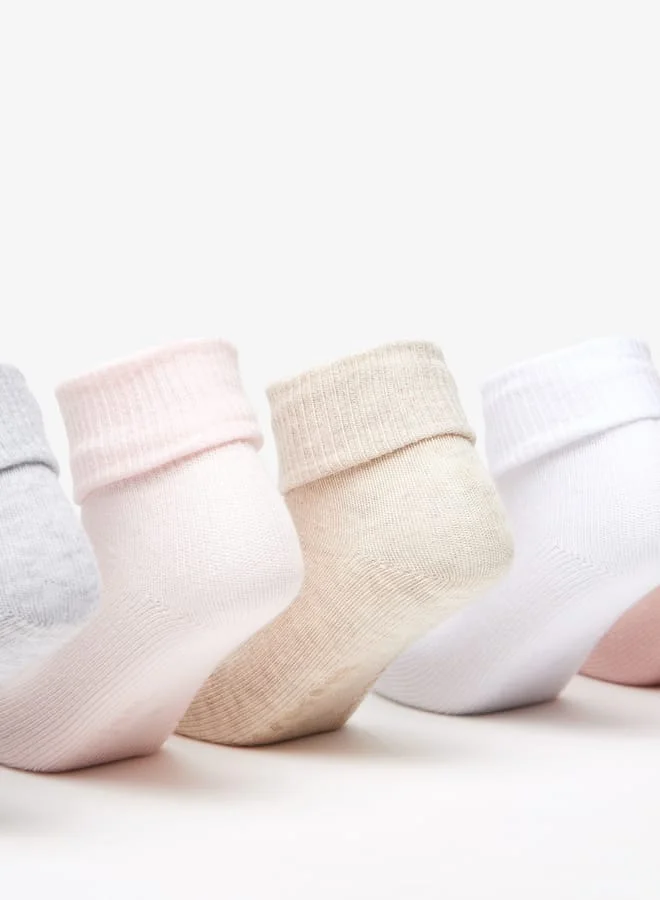 Barefeet Ribbed Ankle Length Socks - Set of 5