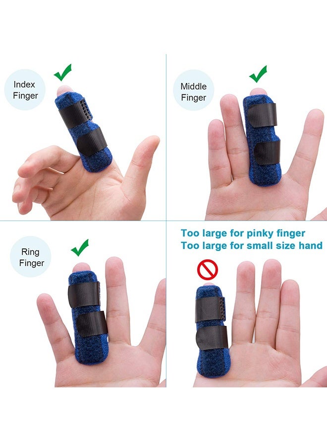 4 Pcs Finger Splints Adjustable Finger Straightener Support Brace for Broken Fingers Sprain Sports Injury Arthritis Joint Pain Relief for Daily Recovery Sports Protection - Image 2