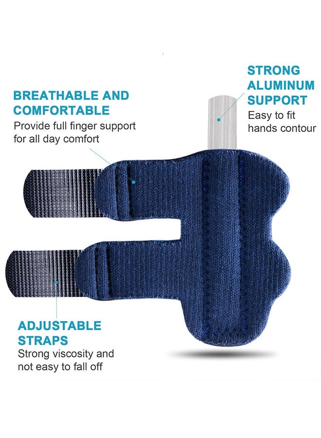 4 Pcs Finger Splints Adjustable Finger Straightener Support Brace for Broken Fingers Sprain Sports Injury Arthritis Joint Pain Relief for Daily Recovery Sports Protection - Image 4