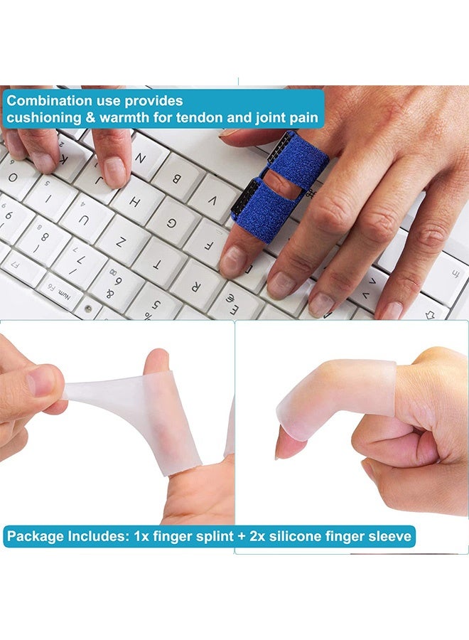 4 Pcs Finger Splints Adjustable Finger Straightener Support Brace for Broken Fingers Sprain Sports Injury Arthritis Joint Pain Relief for Daily Recovery Sports Protection - Image 5