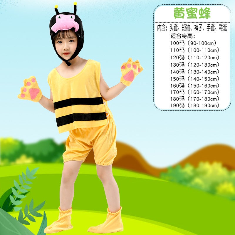 Children'S Day Animal Watch Performance Clothing Summer Short-Sleeved Kindergarten Activities Children Performance Clothes Dress Up - Image 1