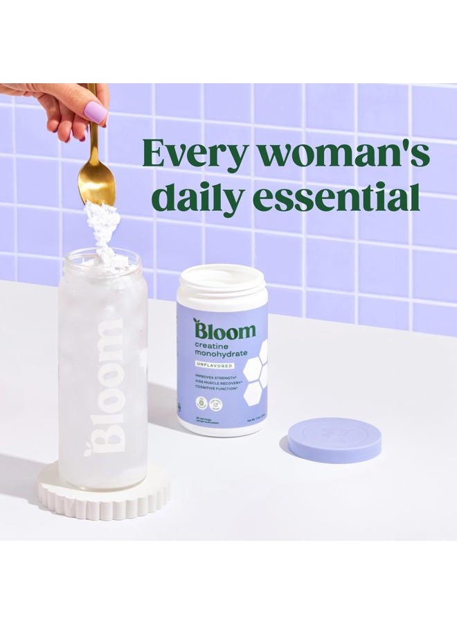 Bloom Nutrition Creatine Monohydrate Powder, 5g Micronized Creatine per Serving, Supports Muscle Recovery, Strength, Endurance, Pre or Post Workout, Gluten Free, Non GMO, Raspberry Lemon, 40 SVG, 9 oz - Image 5