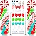 Kasyat 2 Sets Christmas Balloon Column Stand Kit with 4d Candy Cane Balloons 100 Red Teal Green Latex Arch Kit for Floor for Holiday Decorations - Image 2