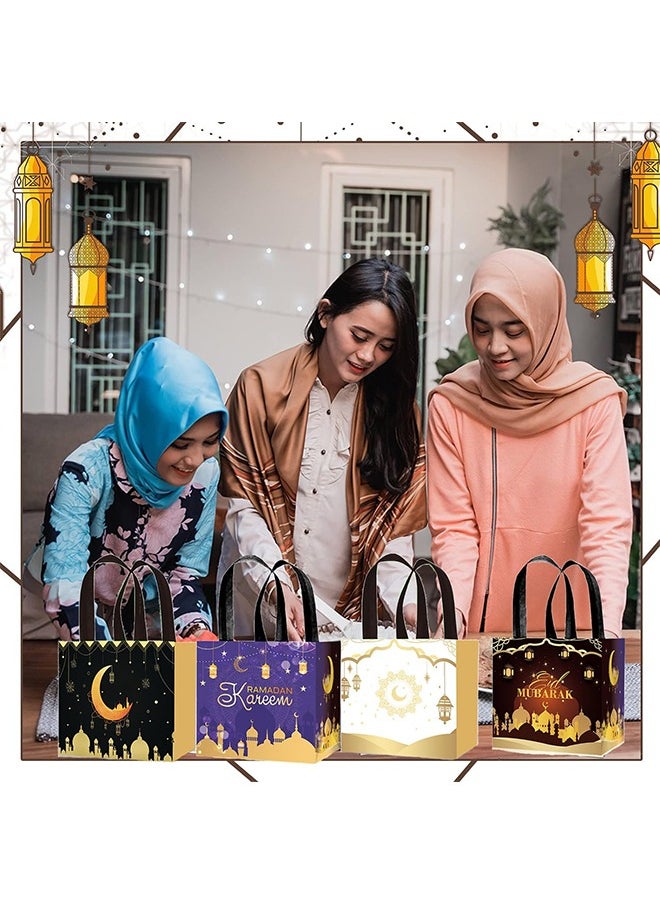 Yoawllty Ramadan Gifts Bags, Ramadan Decorations, Ramadan Nonwoven Candy Cookie Snack Packaging Bag Box Muslim Islamic Festival Party Supplies  - Image 5