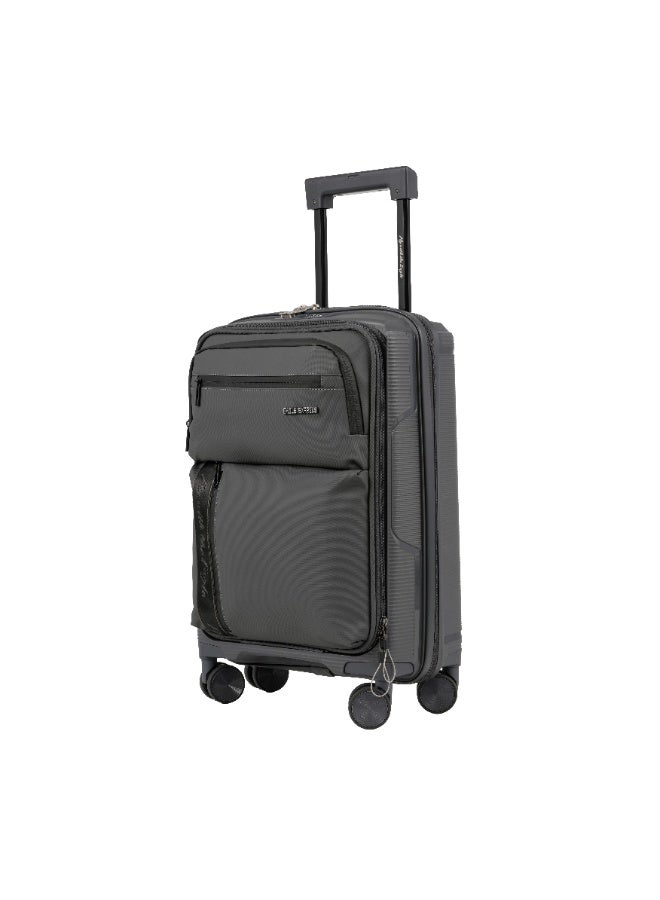 Eagle Express Cruiser Elite 3-Piece Premium PP Hard Shell Travel Luggage Set – 20/24/28 Inch, Dark Grey - Image 2