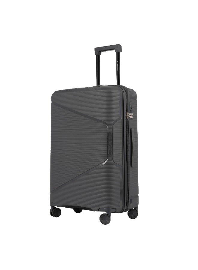 Eagle Express Cruiser Elite 3-Piece Premium PP Hard Shell Travel Luggage Set – 20/24/28 Inch, Dark Grey - Image 4