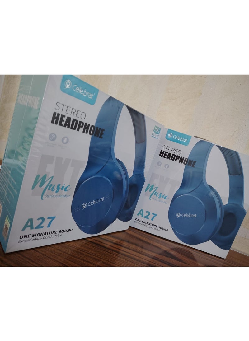 Celebrat A27 Headphone Easy to pair via Bluetooth 200mAh battery Can be charged within 2 hours