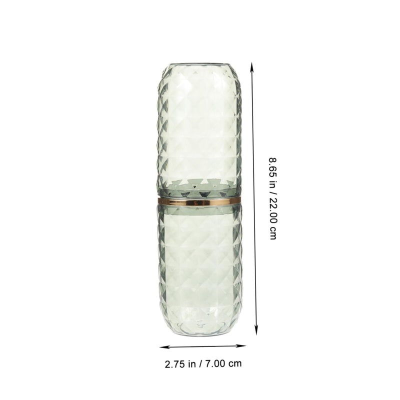 Portable Travel Toothbrush Holder Case With Toothpaste Modern Design - Image 2