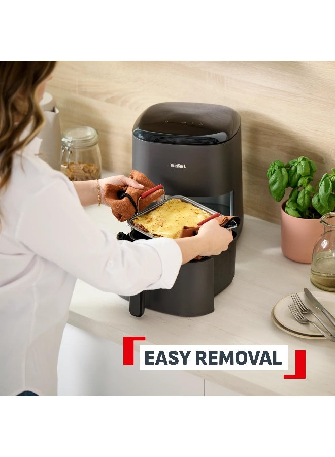 TEFAL Dail'Easy | 5-Piece Air fryer Cooking Accessories Set | Ergonomic Handles | 3 Shapes | Non-Stick Coating | J701S544 Black - Image 4