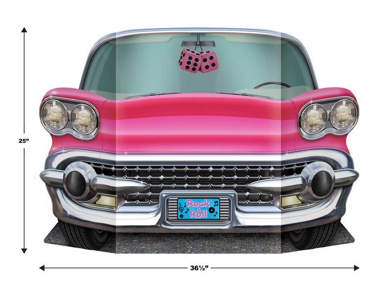 Beistle Photo Prop - Pink Convertible - Image 2