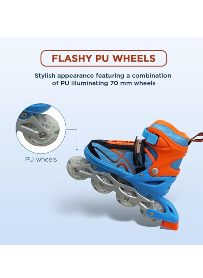 ENDLESS  Inline Adjustable Skates | Aluminium Chassis and 70 mm PU Wheels | All Wheels Flash, ABEC 7 Bearings  - Image 5