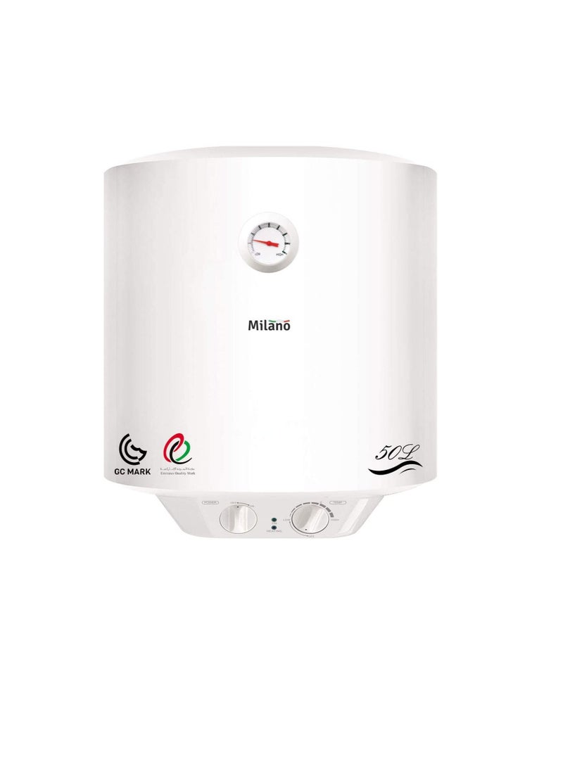 DANUBE HOME - Danube Home Milano Electric Water Heater Vertical, White, 50 Liter - 450 x 558 mm - Image 1