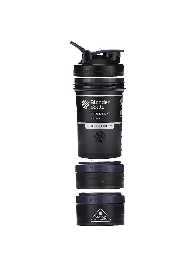 BlenderBottle زجاجة الخلاط، بروستاك، هزاز وتخزين، أسود FC، 22 أونصة (651 مل) - Image 2