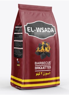 ماركة غير محددة فحم الوساده ٣ كيلو   عالي الجودة وافصل اختيار للشوي يتميز بإشتعال سريع و مدة احتراق طويلة بدون دخان 