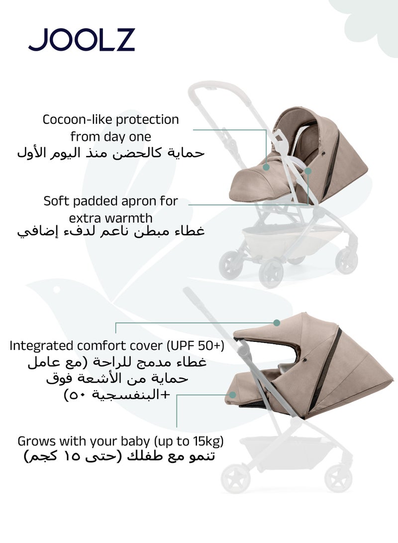 جولز إير² مهد للمواليد إلى المقعد | مناسب للسفر بالطائرة | حماية دافئة وآمنة | مسند ساق قابل للتعديل | حماية من الشمس UPF 50+ | من 0 إلى 15 كجم - Image 4