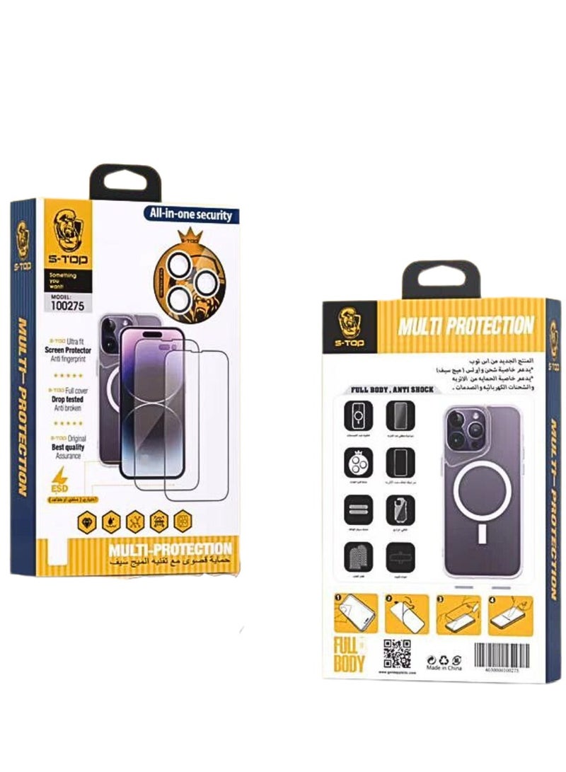 اس-توب بكج الحماية المتكامل الأصلي من إس توب ايفون 15 (10in1) - Image 4