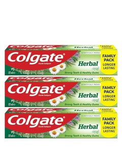 Pack Of 3 Colgate Herbal Toothpaste 125 ml